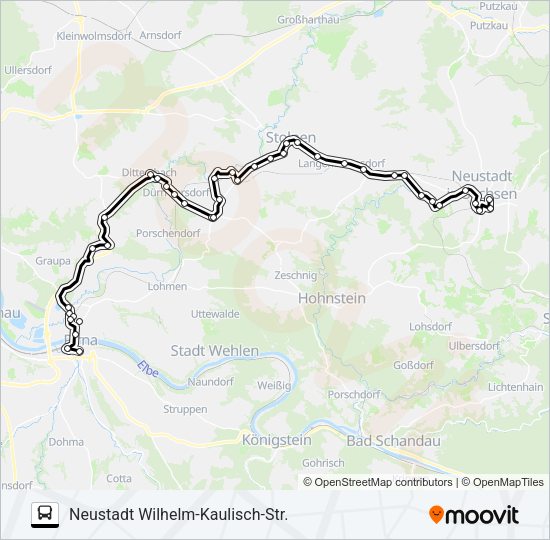 Автобус 234: карта маршрута