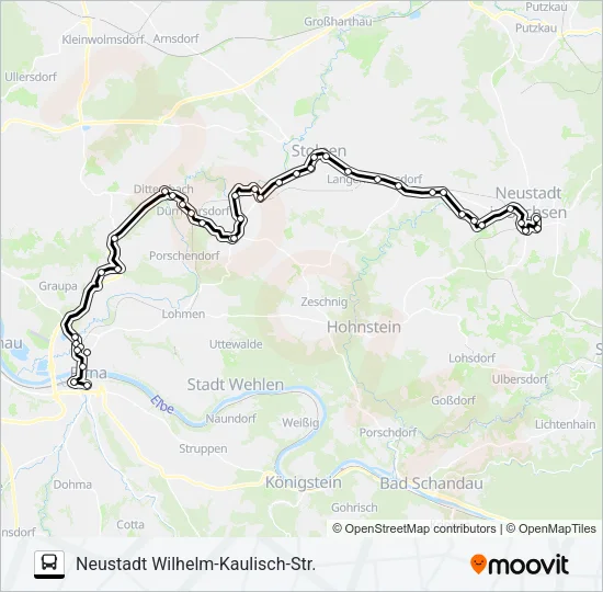 234 Bus Line Map