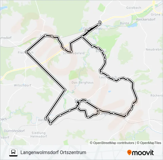 265 Bus Line Map