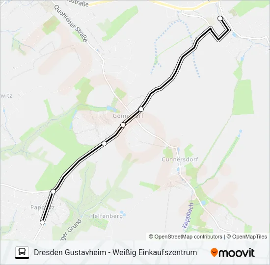 98A Bus Line Map