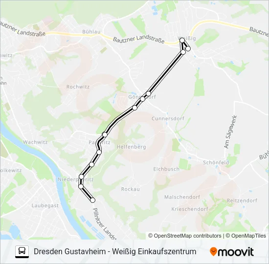 98A Bus Line Map