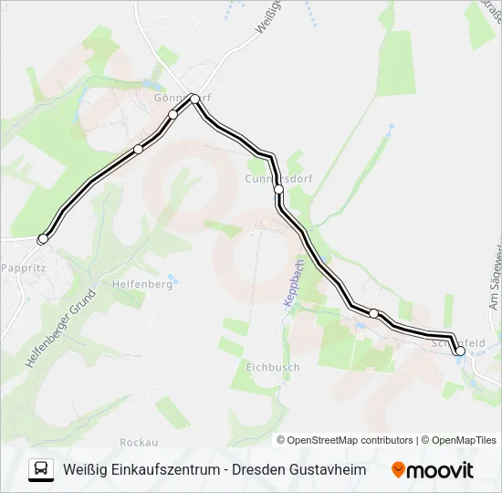 98B Bus Line Map