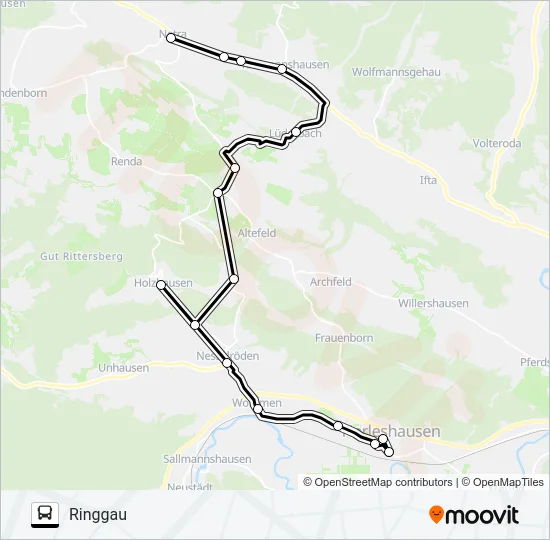 241 Bus Line Map