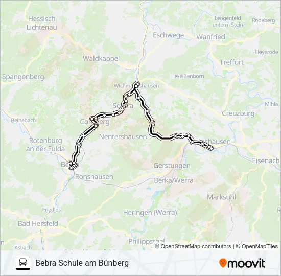 250 Bus Line Map