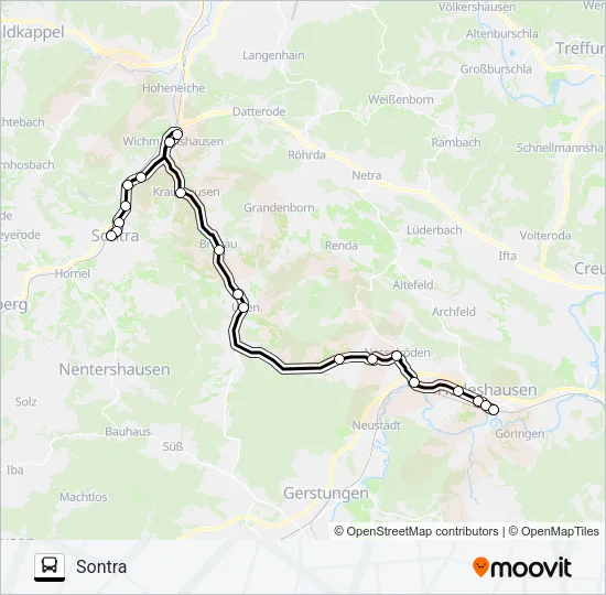 Автобус 250: карта маршрута