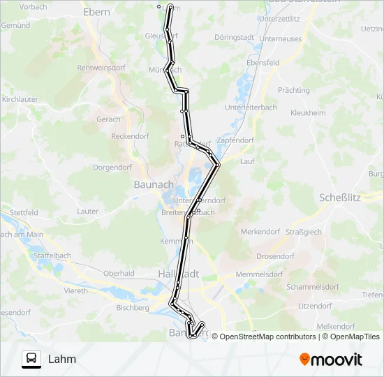 957 Bus Line Map