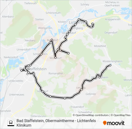 Автобус 1212: карта маршрута