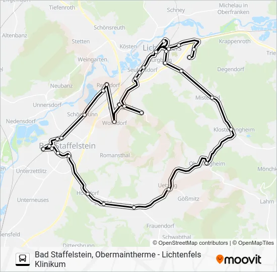 Автобус 1212: карта маршрута