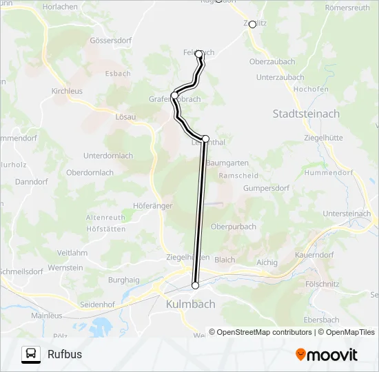 1330 Bus Line Map