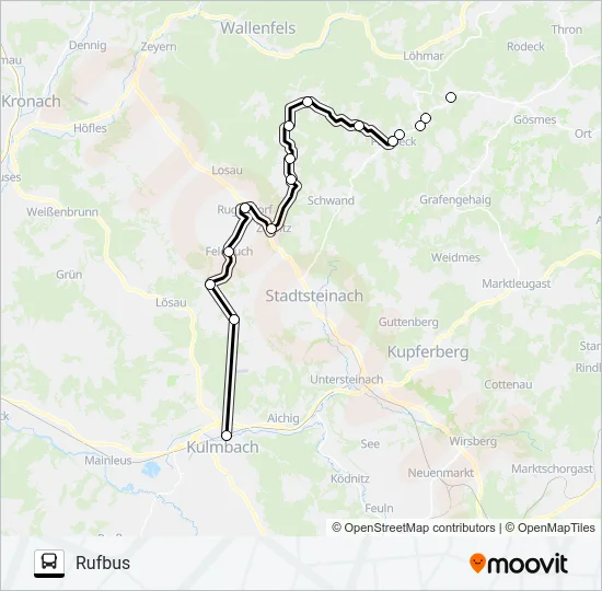 1330 Bus Line Map