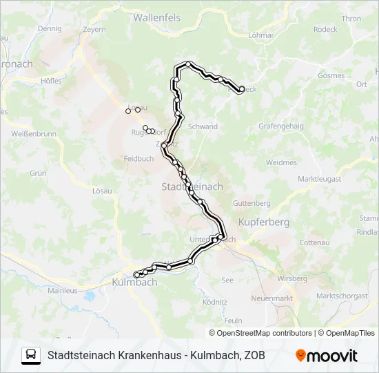 Автобус 1332: карта маршрута