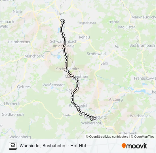 1704 Bus Line Map