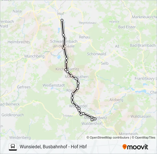 1704 Bus Line Map