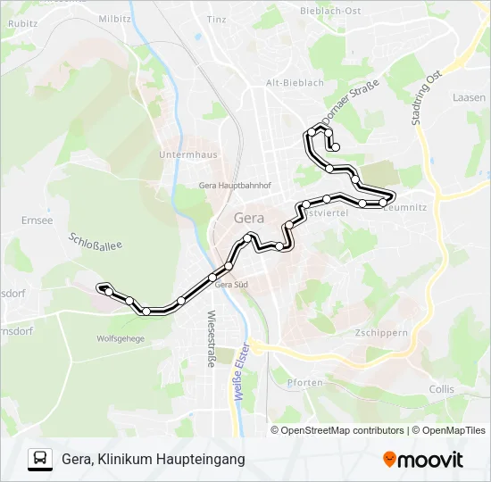 10 Bus Line Map