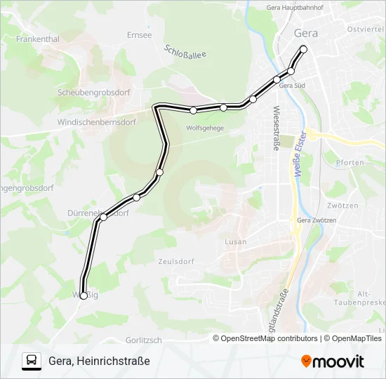 11 Bus Line Map