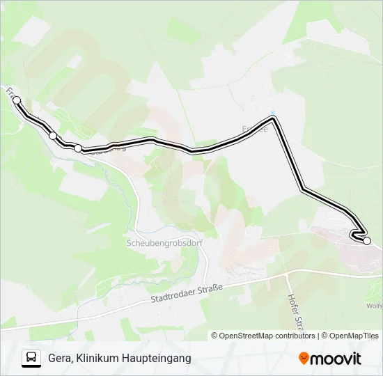 Автобус 17: карта маршрута