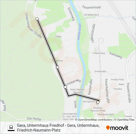 Автобус 20: карта маршрута