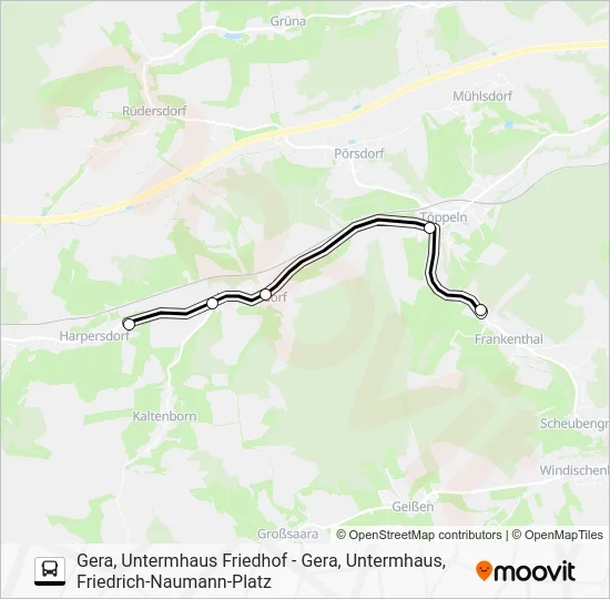 Автобус 20: карта маршрута