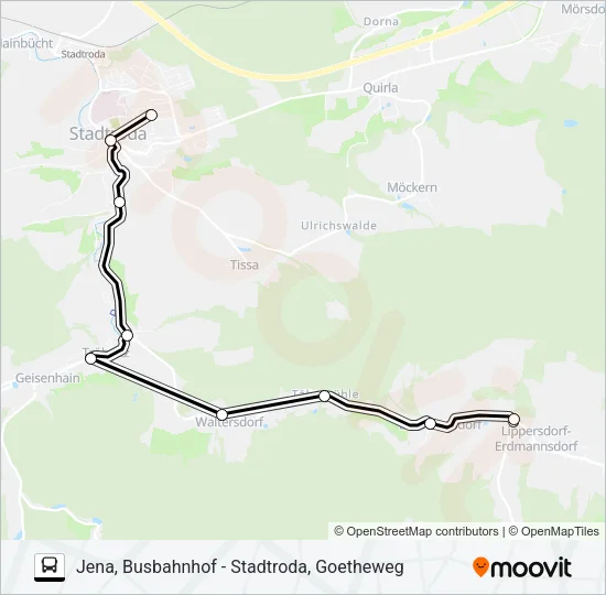 427 Bus Line Map