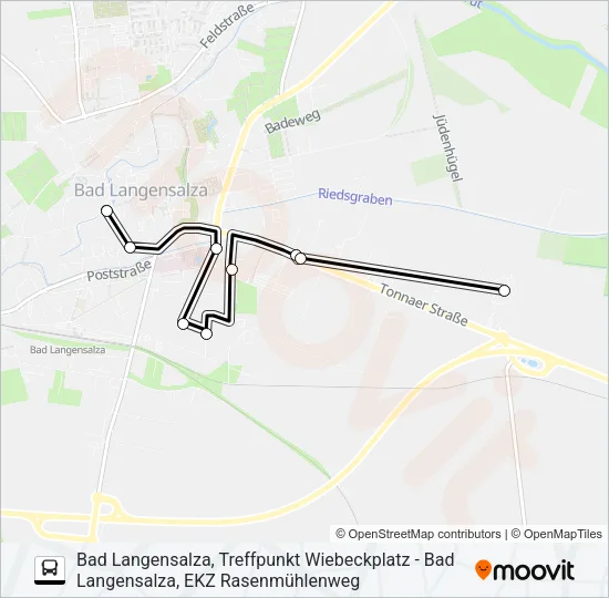 Buslinie A Karte