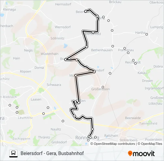 211 Bus Line Map