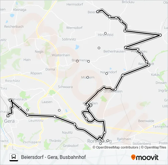 211 Bus Line Map