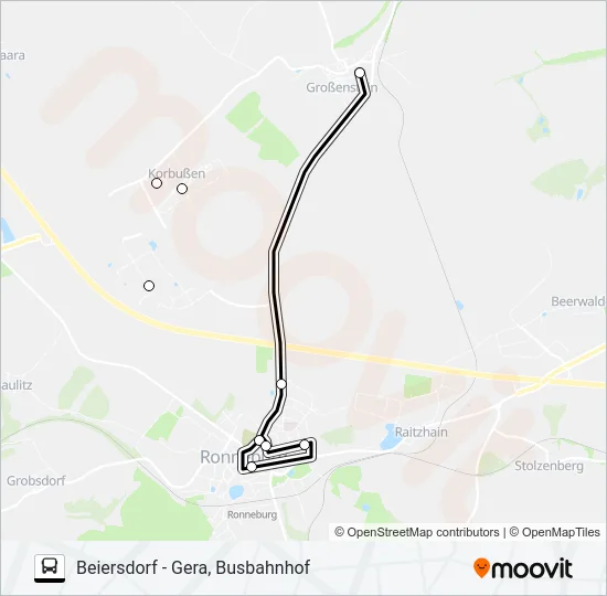 211 Bus Line Map