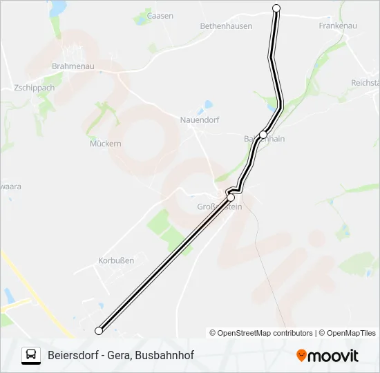 211 Bus Line Map