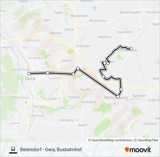211 Bus Line Map