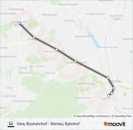 213 Bus Line Map