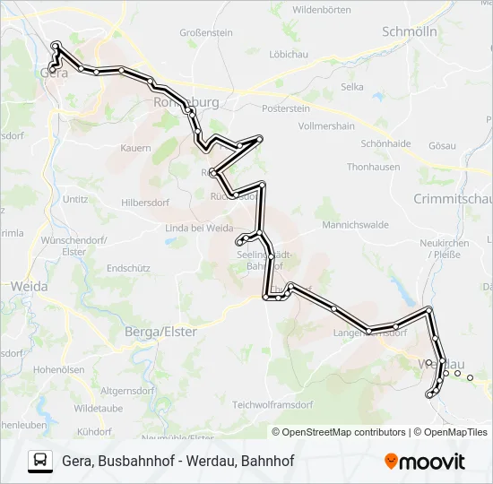 213 Bus Line Map