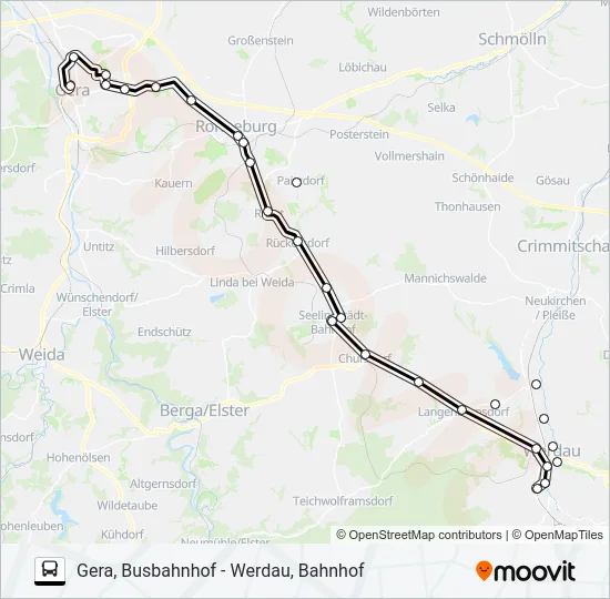 213 Bus Line Map