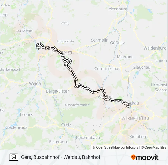 213 Bus Line Map