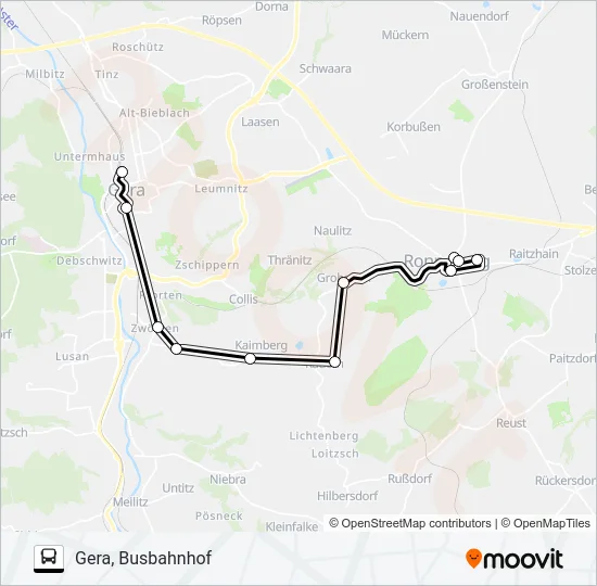 223 Bus Line Map