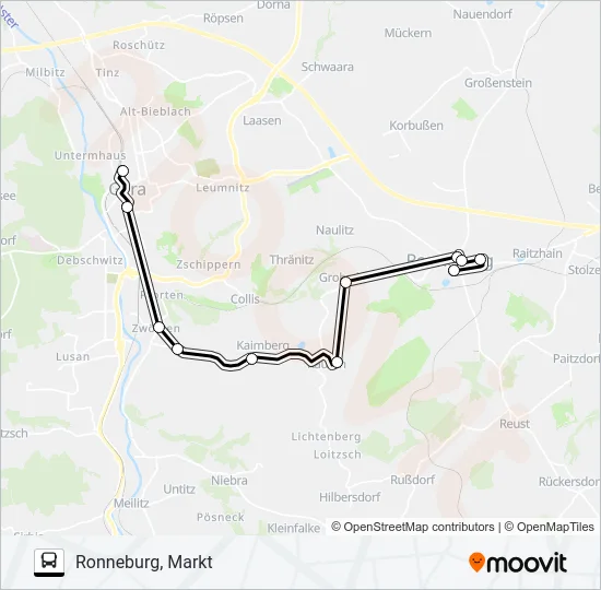 223 Bus Line Map