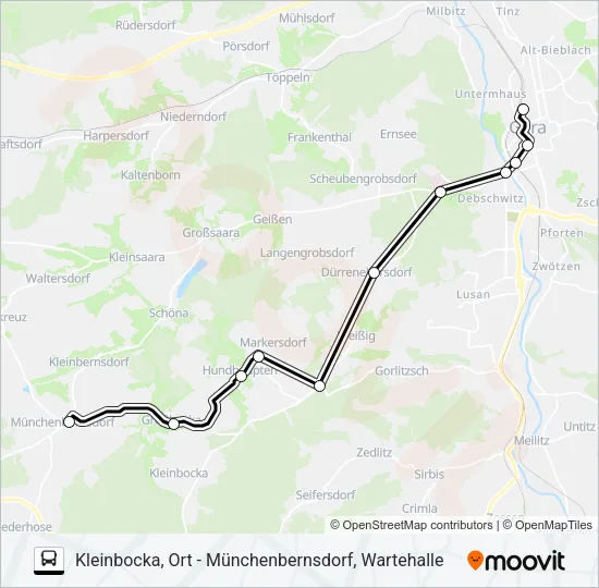 233 Bus Line Map