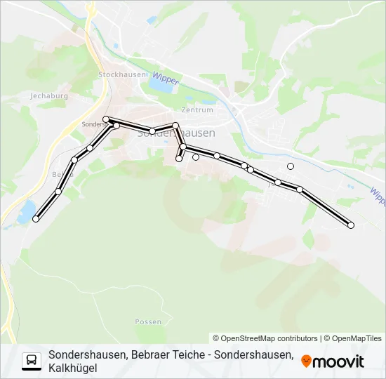 1 Bus Line Map