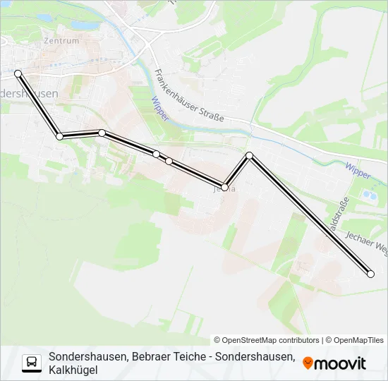 1 Bus Line Map