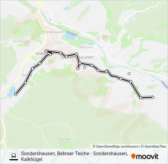 1 Bus Line Map