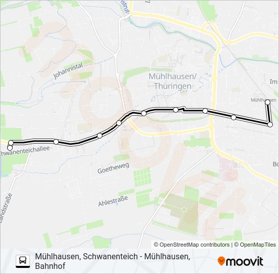 Автобус 2: карта маршрута