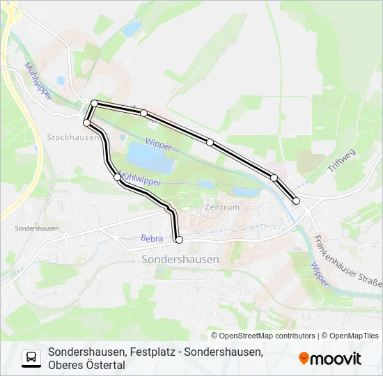 2 Bus Line Map