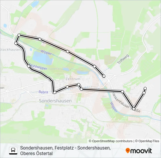 2 Bus Line Map