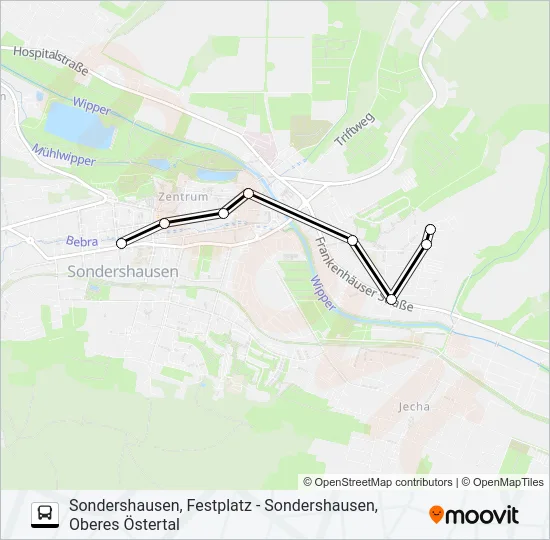 2 Bus Line Map