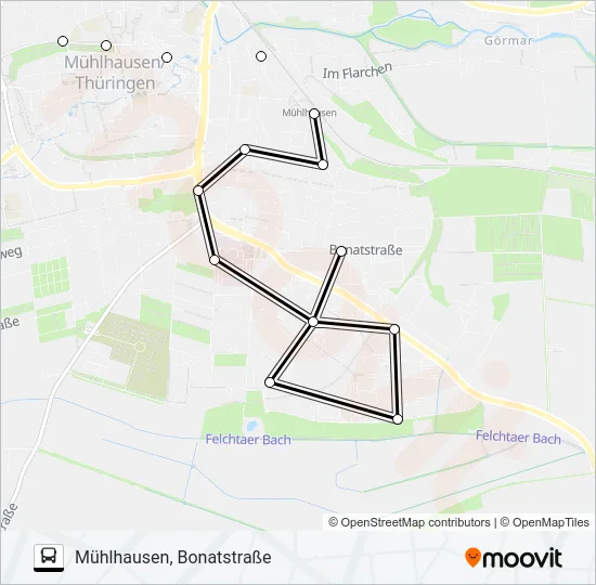 7 Bus Line Map