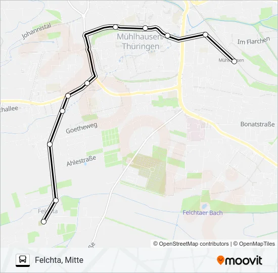 3A Bus Line Map