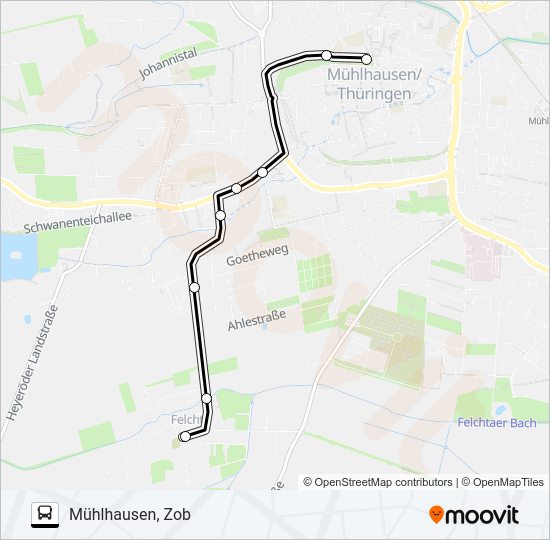 Автобус 3A: карта маршрута