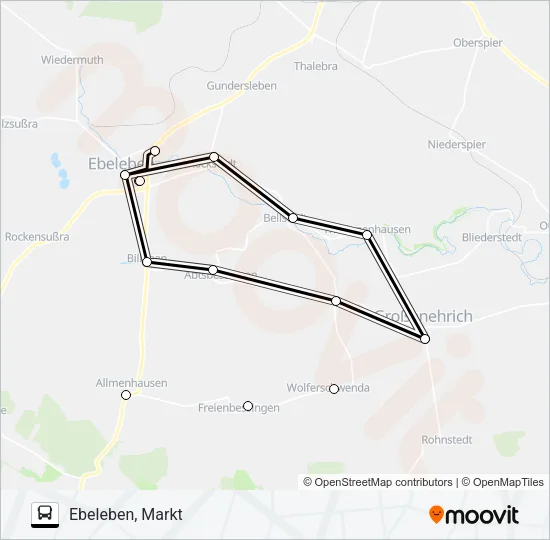433 Bus Line Map