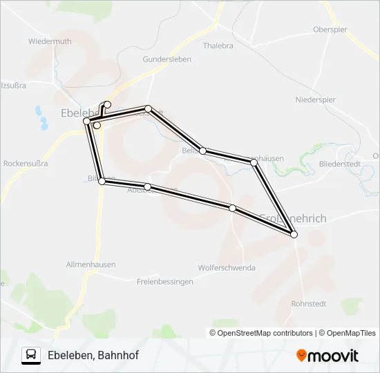 433 Bus Line Map