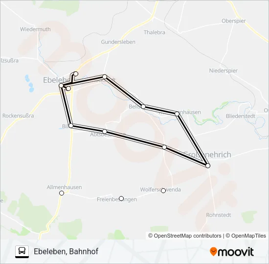 433 Bus Line Map