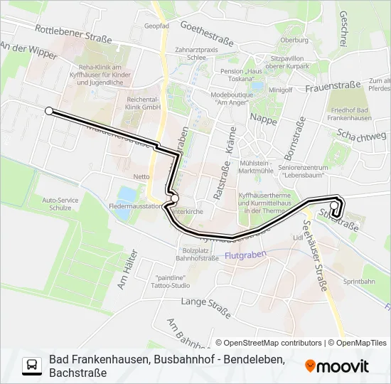451 Bus Line Map